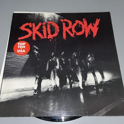 SKID ROW Skid Row 1989 German vinyl LP + INNER debut Youth Gone Wild 18 And Life