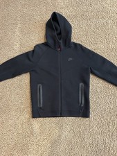 Nike Mens Tech Fleece Full Zip Hoodie Black Medium CLEAN
