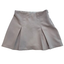 Abercrombie Fitch Skirt Womens Small Beige Pleated Mini Preppy Y2K