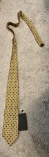 Brooks Brothers 100 Silk Tie Gold NWT S2756