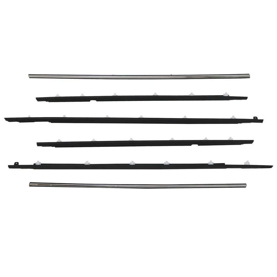 Moldura de cinturón de puerta 6 piezas para 91-98 Toyota Land Cruiser 80 FJ80 FZJ80 LX450 NUEVO Foto 3 de 4