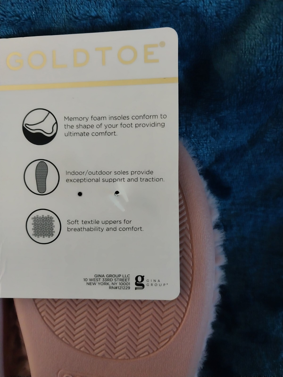 PANTOFOLA D’ORO Ciabatte donna Gold in pelliccia sintetica goffrata taglia 8 blush