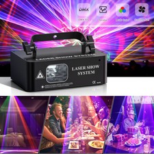 500mW Animation DMX 3D RGB Laser Beam Scanner Projector Lamp Disco Stage Light