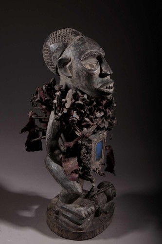 art africain Statue fétiche Bakongo 2497 - Photo 5 sur 17