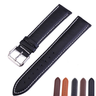 Genuine Leather Watch Band For Samsung Galaxy Watch 4 5 6 40/44mm 43mm 47mm