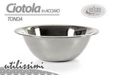 CIOTOLA CHEF Cucina Pasticceria Contenitore INSALATIERA TONDA ACCIAIO INOX 18 cm