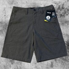 NWT-VOLCOM-SZ: 28 16 Big Boys Frickin Surf Turf Static Shorts Hybrid Gray