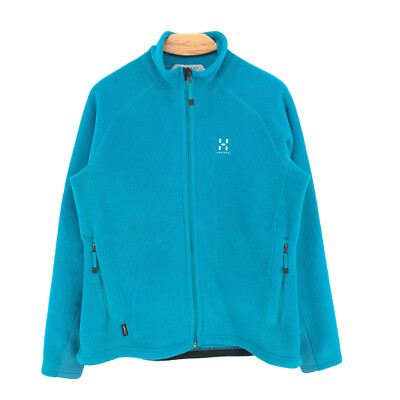 HAGLOFS Damen Full Zip Blau Fleece Pullover Größe L