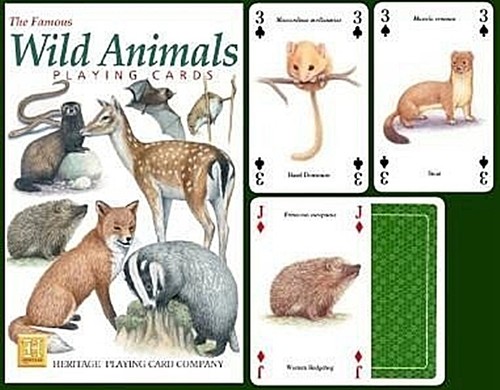 Jeu De 52 Cartes À Jouer D'Animaux Sauvages + Jokers - Picture 1 of 4