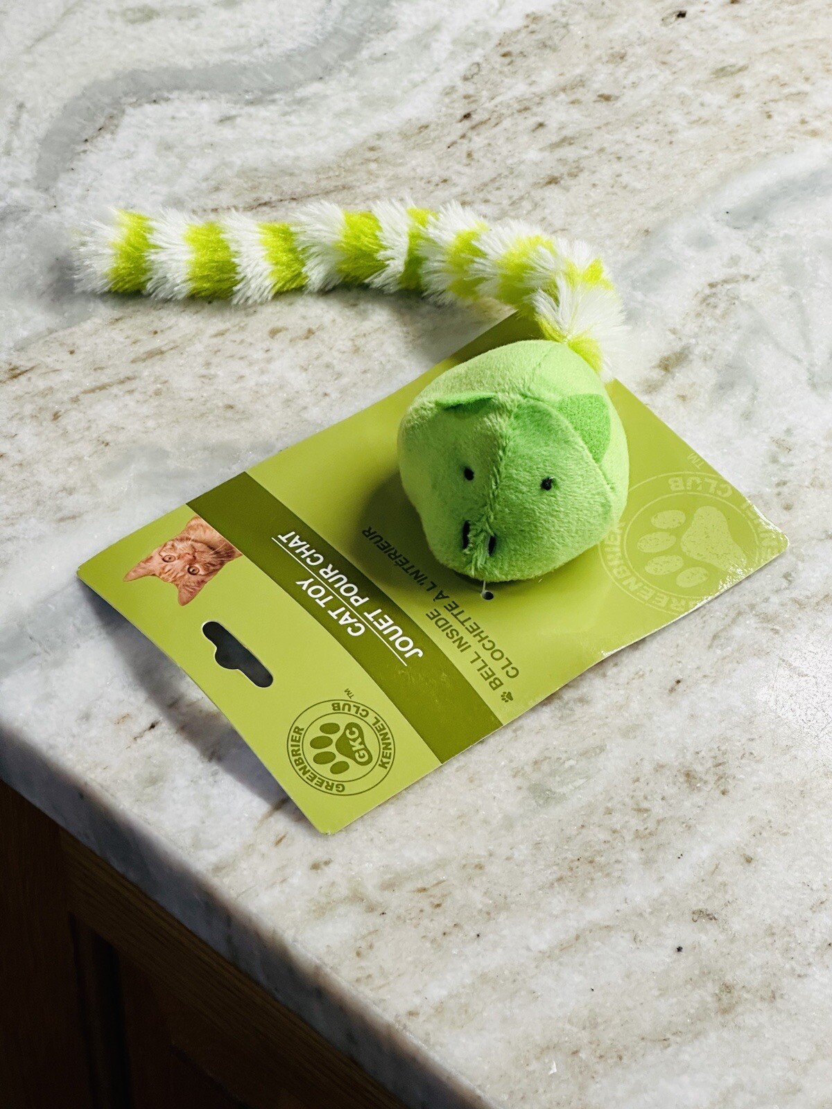 Greenbrier Kennel Club Cat Toy Green Mouse BRAND NEWSHIPS SAME