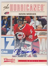 2012 12-13 Classics Signatures Autographs #80 Kevin Weekes