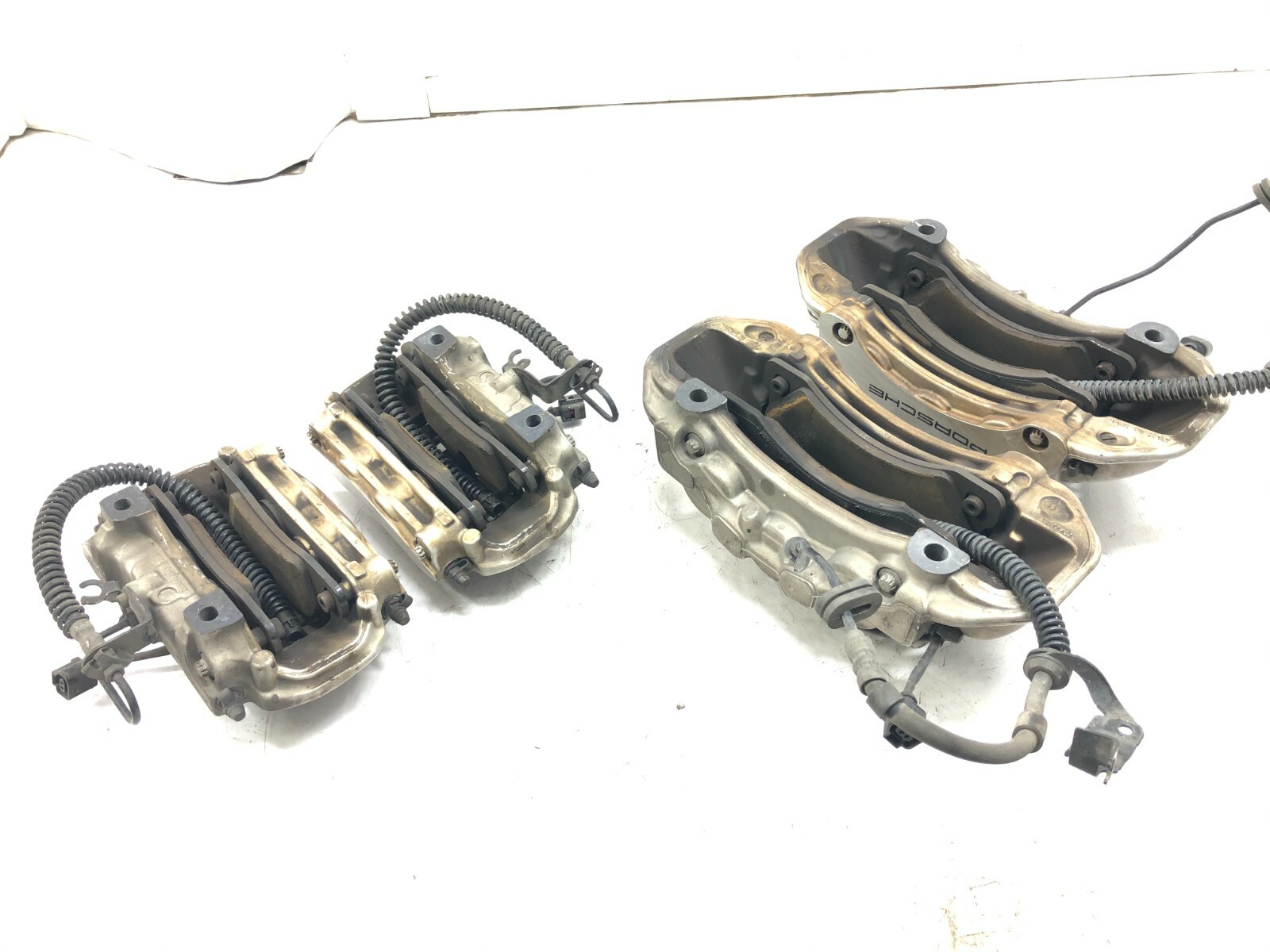 20112018 PORSCHE CAYENNE S BREMBO BRAKE CALIPERS SET X4 W/ PADS OEM eBay