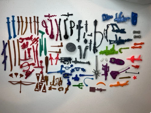 Teenage Mutant Ninja Turtles TMNT Parts Lot Accessories Vintage 100 Pieces