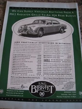 SNG BARRATT CLASSIC JAGUAR PARTS SPECIALIST ADVERT A4 FILE 29