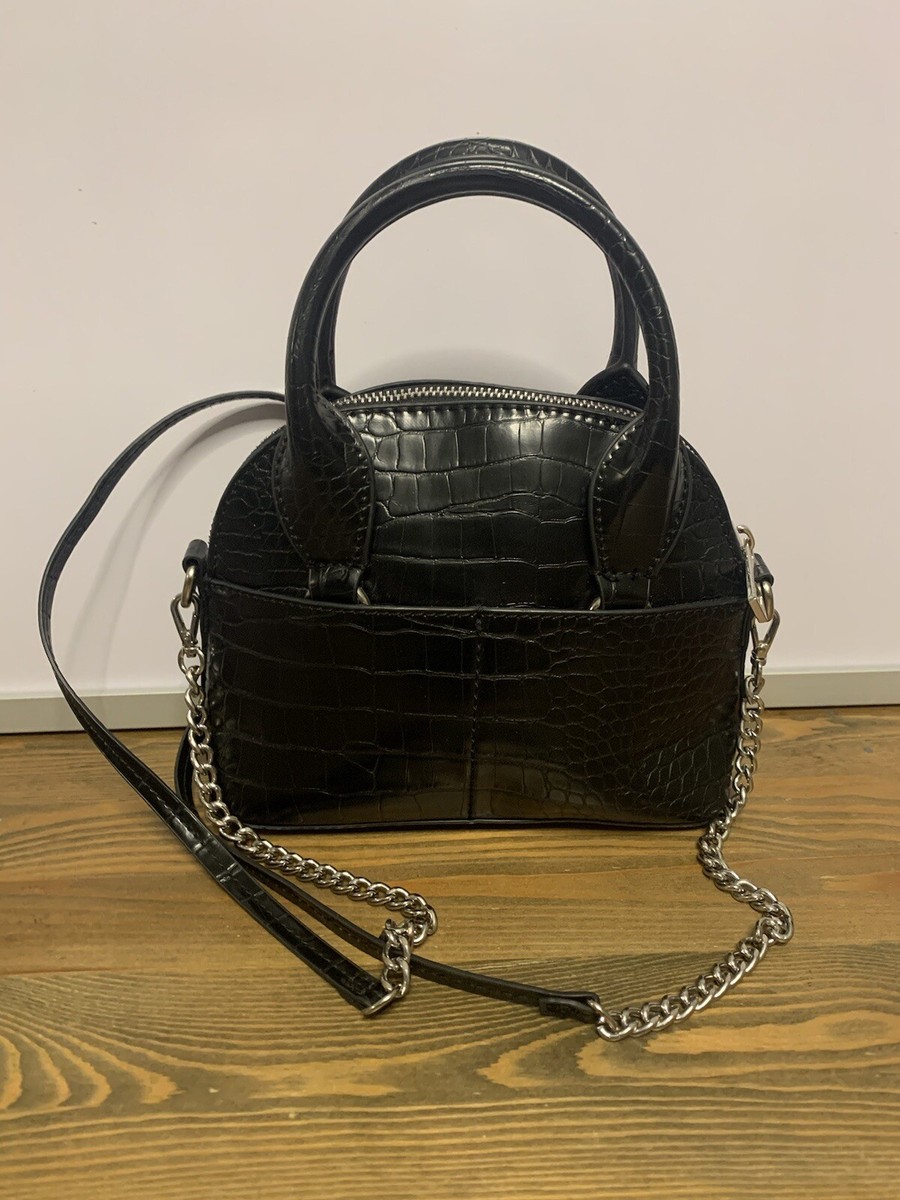 zara croc bag