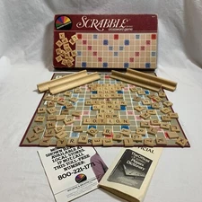 Vintage Scrabble Crossword Game 1982 Selchow & Righter No.17 Complete 