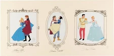 Signed Royal Couples Disney Cel Snow White Cinderella Sleeping Beauty Animation