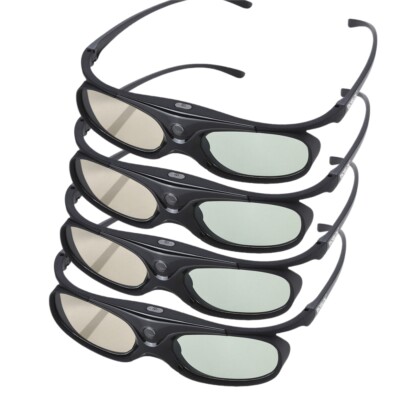 4x JX-30 3D Active Shutter Brille DLP-Link USB für Optoma BenQ Acer FN