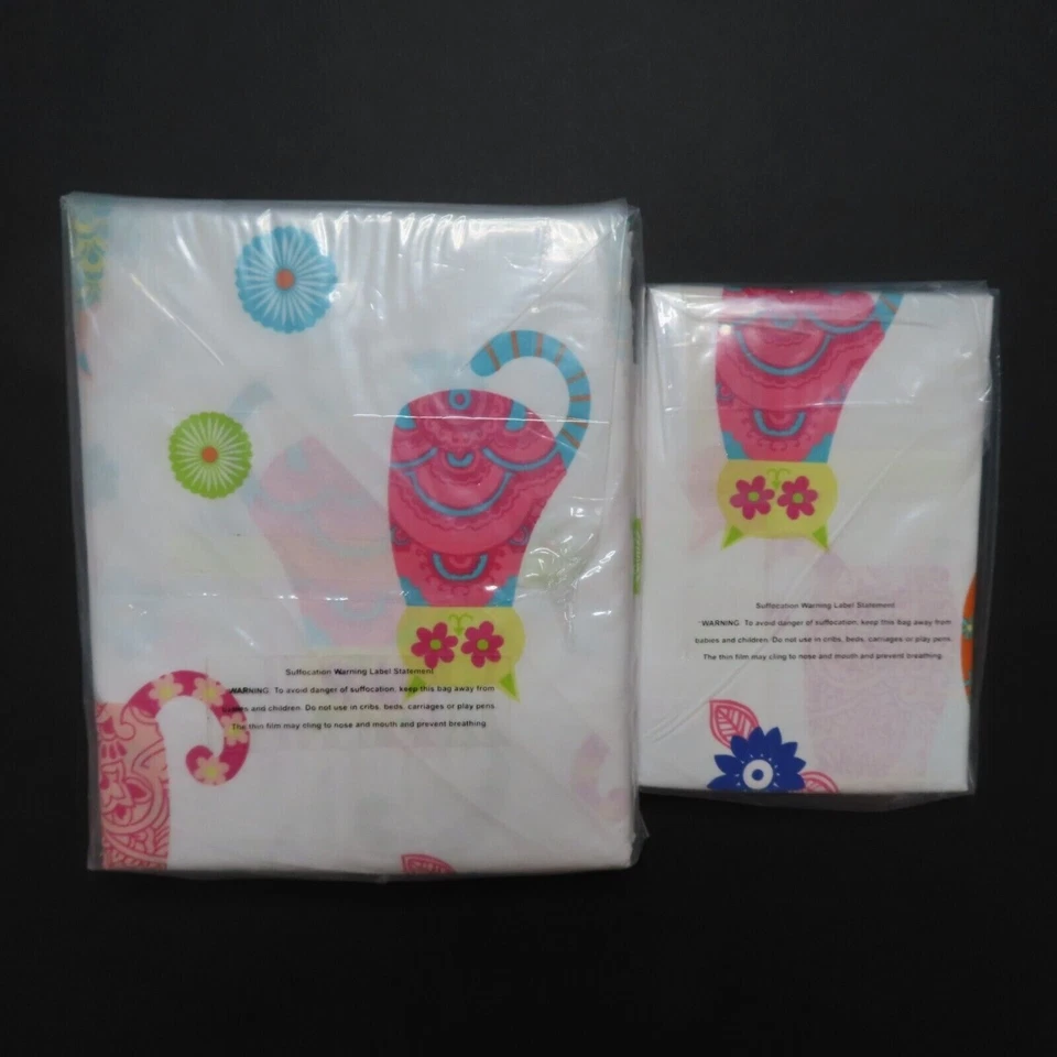 Company Kids Cats Maullido Almohada Estándar Falsa DOBLE Funda Nórdica Gatito Percal NUEVO Foto 4 de 4