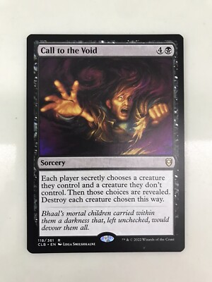 Call to the Void MTG Magic the Gathering Card NM Near Mint Baldurs Gate CLB