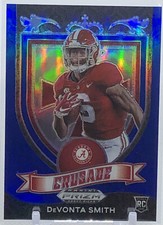 💥DeVONTA SMITH ROOKIE BLUE 2021💥PANINI PRIZM DRAFT BLUE CRUSADE💥RC LE #/199🔥