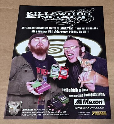 Maxon Pedals - KILLSWITCH ENGAGE  - 2007 Print Advertisement