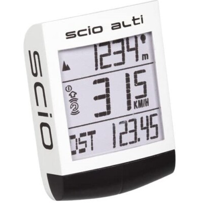 PRO Scio Alti Wireless Fahrradcomputer mit Höhenmesser - PRCC0014 - Weiß