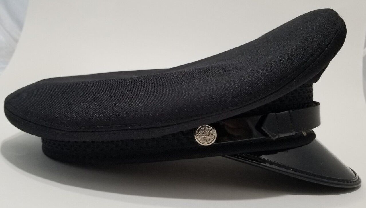 Hankin Bros Cap Adjustable BELL CROWN DRESS HAT Black Size Large (7-3/8 - 7-5/8)