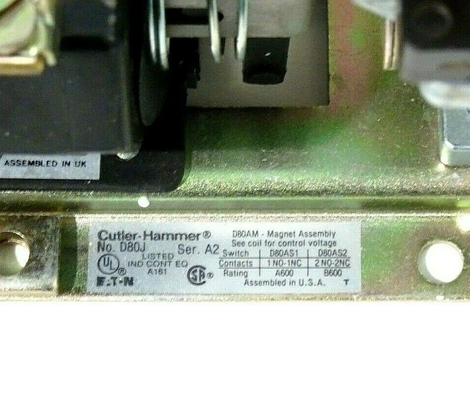 NEW EATON CUTLER HAMMER D80JE11A PNEUMATIC TIMER SER.A2  - Image 3 of 3