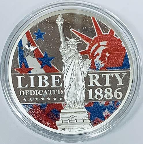 Statue of Liberty Commemorative Coin Colorized & Swarovski Ameri