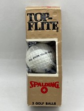 Vintage 1982 Spalding Top Flite 3 Bell System Yellow Pages Golf Balls 3 Pack
