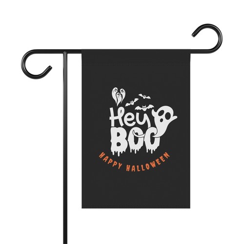Hey Boo Happy Halloween 2 sizes Garden & House Banner - Picture 6 of 9