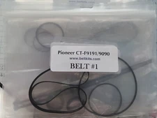 Pioneer CT-F950 cassette deck belt kit COMPLETE with CAD Instruction