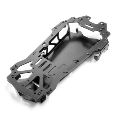 Aluminum Chassis Für Tamiya Wild one Blockhead Motors Fast Attack Black Edition