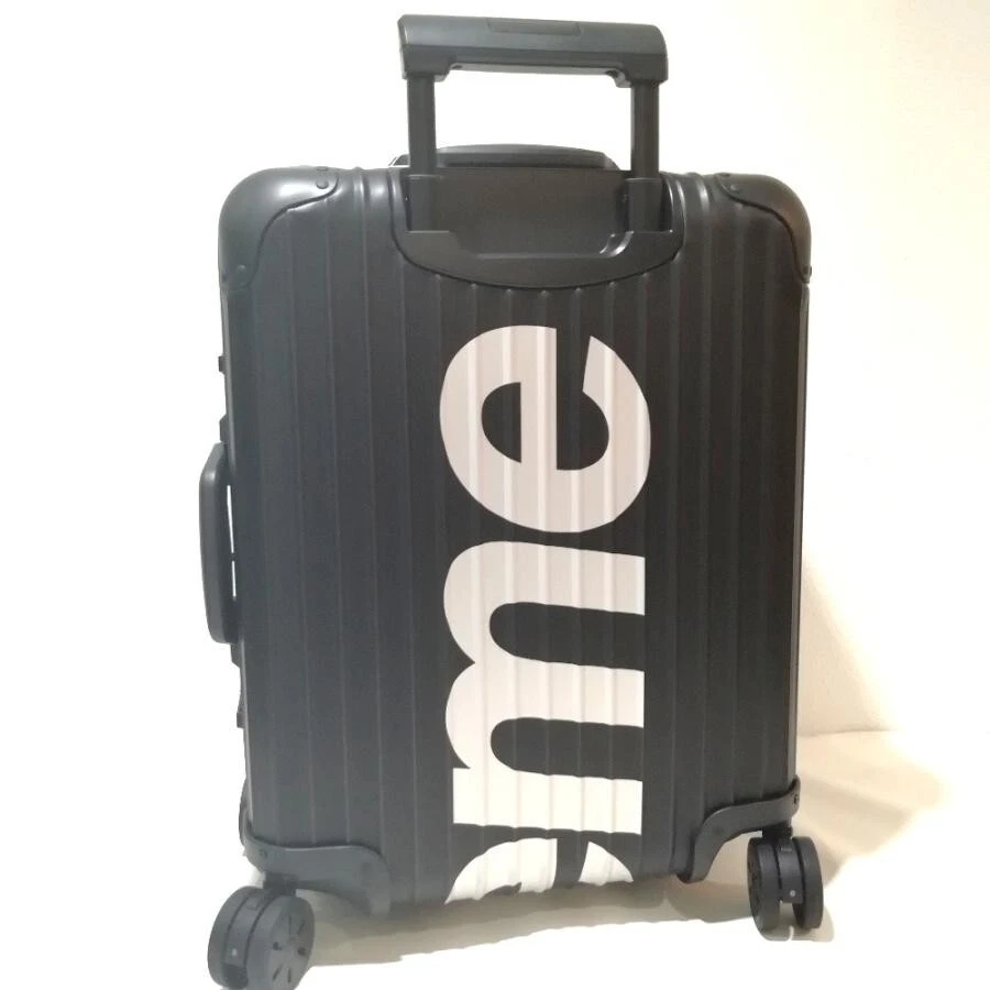 Rimowa // x Supreme 45L Red & White Logo Hard Case Topas Luggage