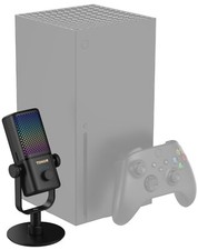 TONOR Gaming Microphone Compatible with Xbox, RGB Condenser Streaming Mic