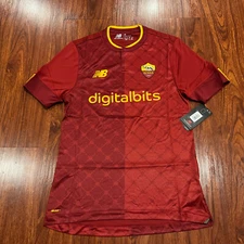 2022-23 New Balance Men’s AS Roma Home Elite Soccer Jersey Medium M Forza Roma