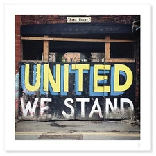 United We Stand: Urban Art Print (Leeds United)