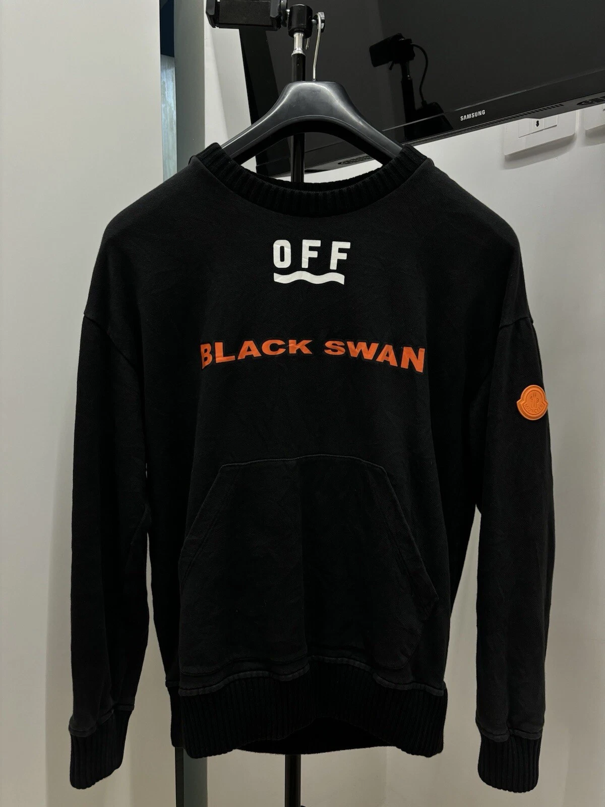 OFF WHITE Felpa con cappuccio Moncler X Off White