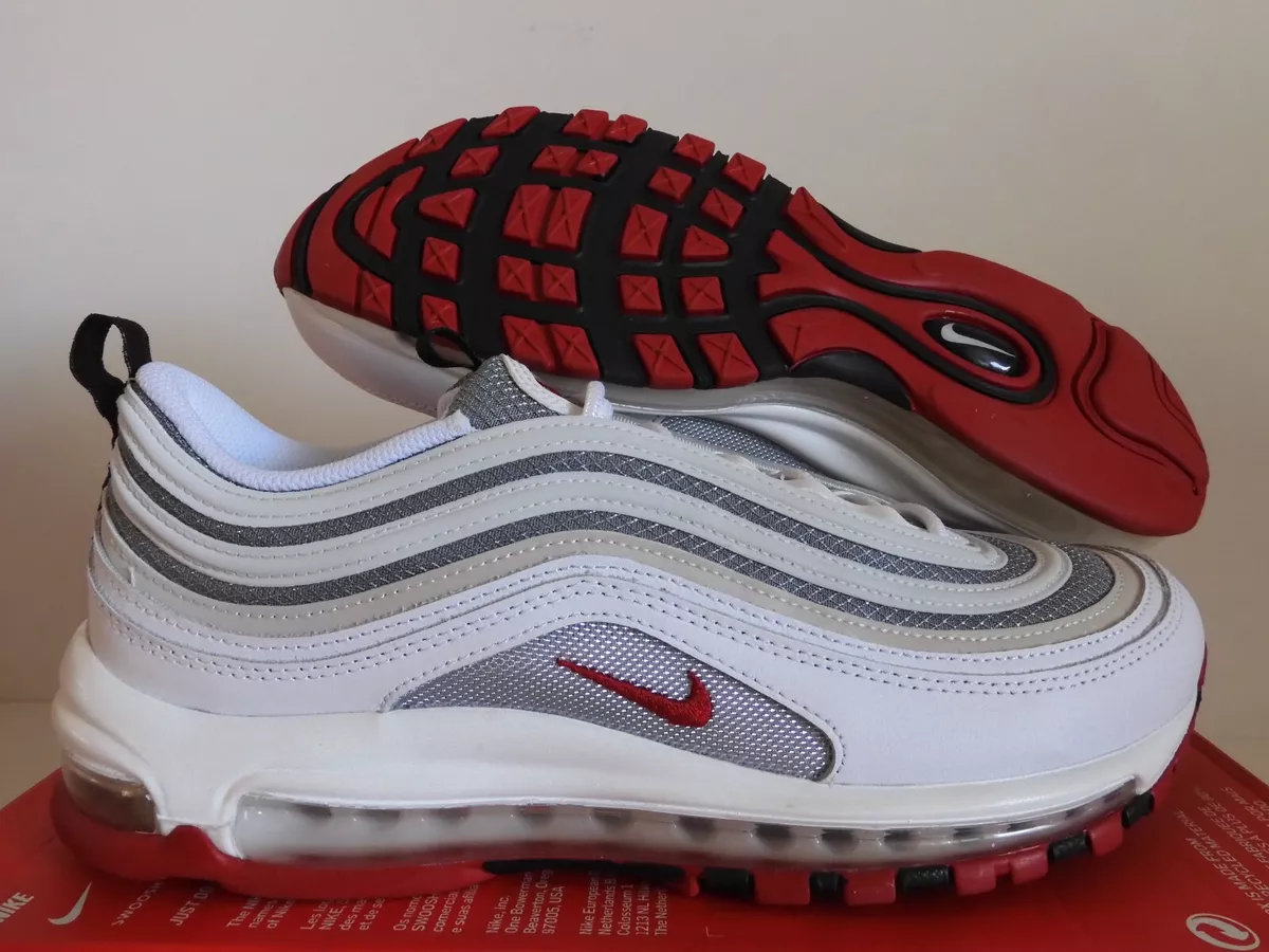 NIKE AIR MAX 97 &#034;WHITE BULLET&#034; RED 10.5 [DM0027-100] eBay