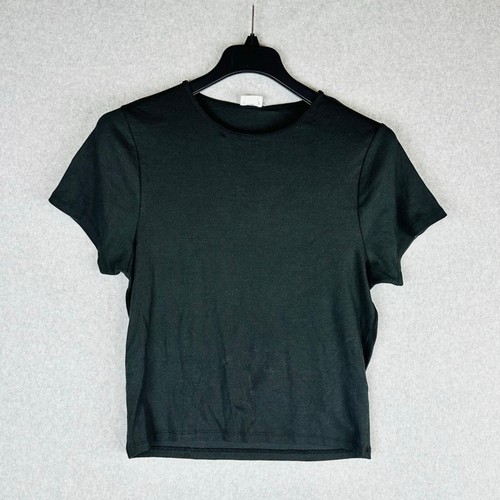 Neu Cotton On Damen Gr. 16 T-Shirt Kurzarm Bio The One gerippt Rundhalsausschnitt neu mit Etikett - Bild 3 von 7