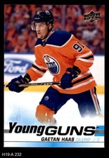 2019 Upper Deck #232 Gaetan Haas Young Guns Oilers RC 8 - NM/MT