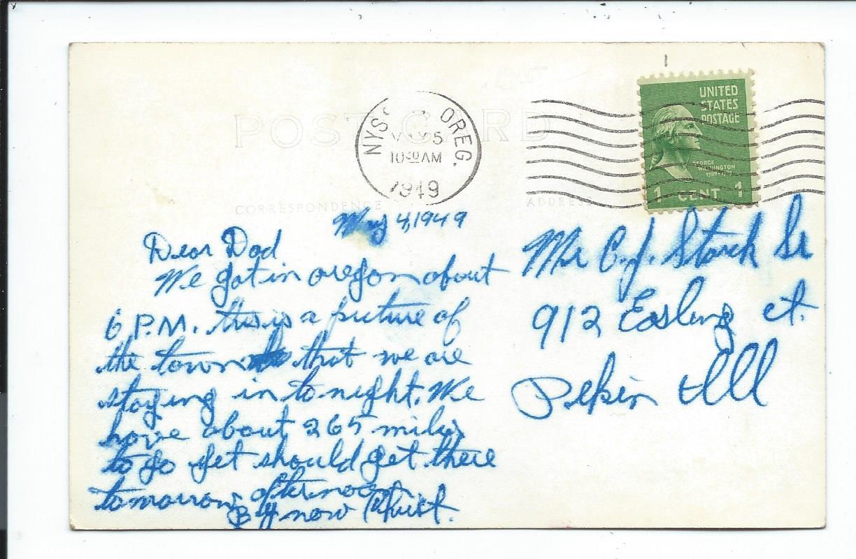 Real Photo Postcard Post Card Nyssa Oregon Ore Or Street Scene eBay