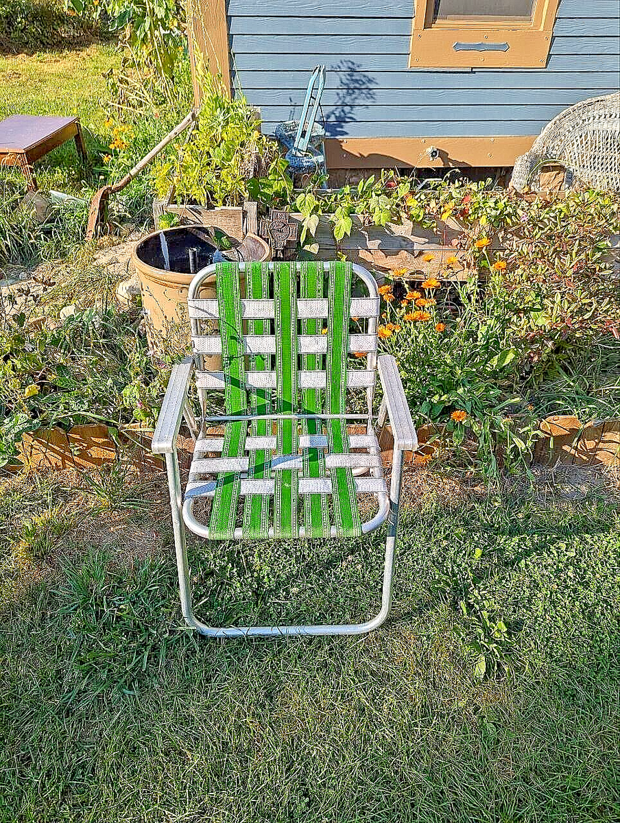 1960s1970s USA vintage】Folding Lawn Chair ローンチェア 折り畳み