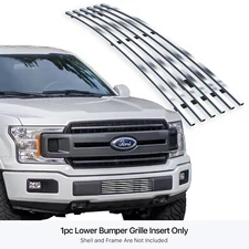 Fits 2018-2020 Ford F-150 Stainless Steel Chrome Billet Grille Insert