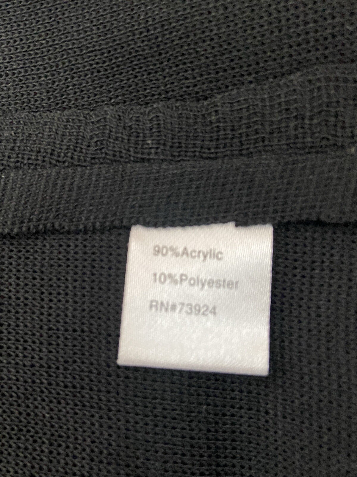 Ming Wang Size Medium Black Embroidered Cardigan Jacket Tunic Length 3/4 Sleeves