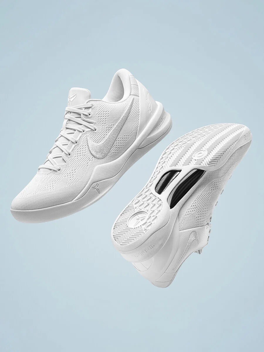 Nike Kobe Protro Low Halo Triple White Size Men's Brand New