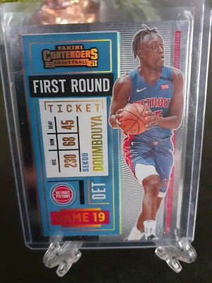 2020-21 Panini Contenders Sekou Doumbouya FIRST ROUND TICKET #30 38/149