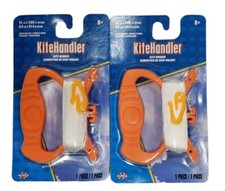 Kite Handler Kite String Winder 15LB x 300 ft Nylon Orange Lot of 2 New