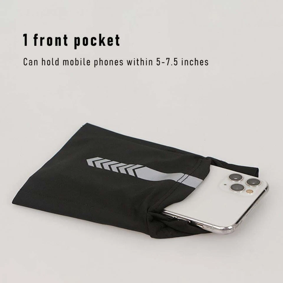 Phone Armband Arm Band Sleeve Phone Holder 7.5in Max Phone Key Card Holder Bag - Image 4 of 4